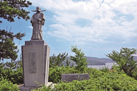 長岡外史銅像、下松市笠戸島